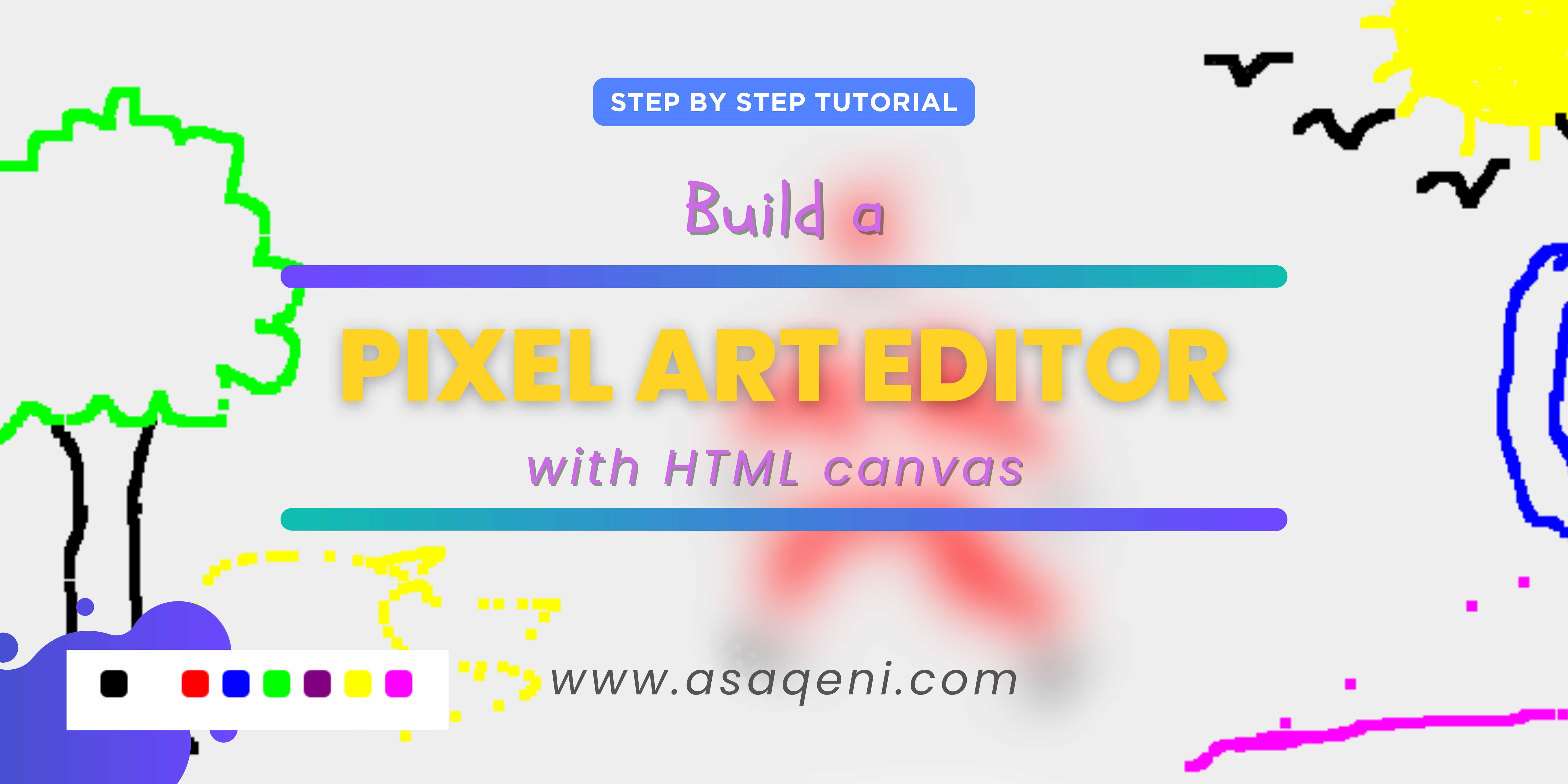 pixel art editor banner